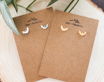 Cute Halloween Bat Earrings Gift Idea