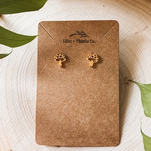 Mushroom Stud Earrings