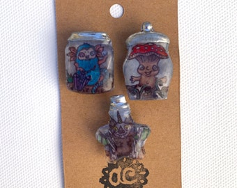 Awfully Special Specimen Label Pins Set