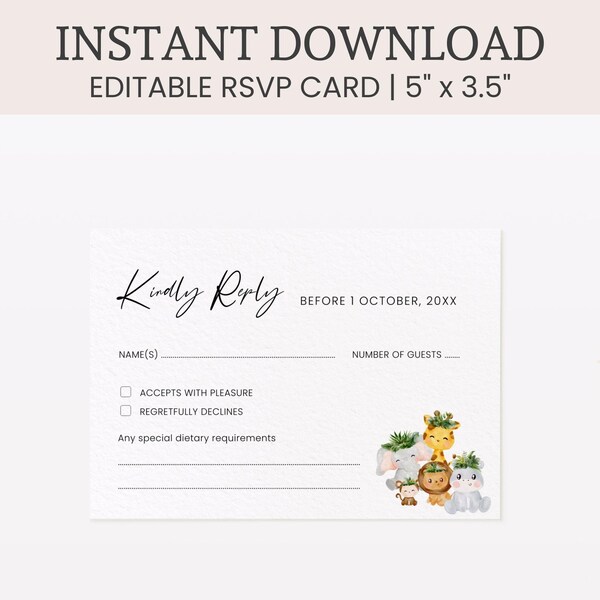 Rsvp Card - Etsy Australia