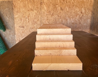 Rustic Recycled Timber Shelving, Chunky Wooden Shelf (30cm-140cm)