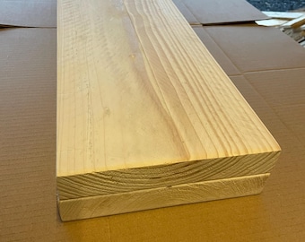 Wooden Shelves 30cm-150cm Recycled Timber Chunky Shelving with brackets optional