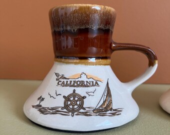 1970s California Otagiri spill-proof mug, made in Japan, sold individually