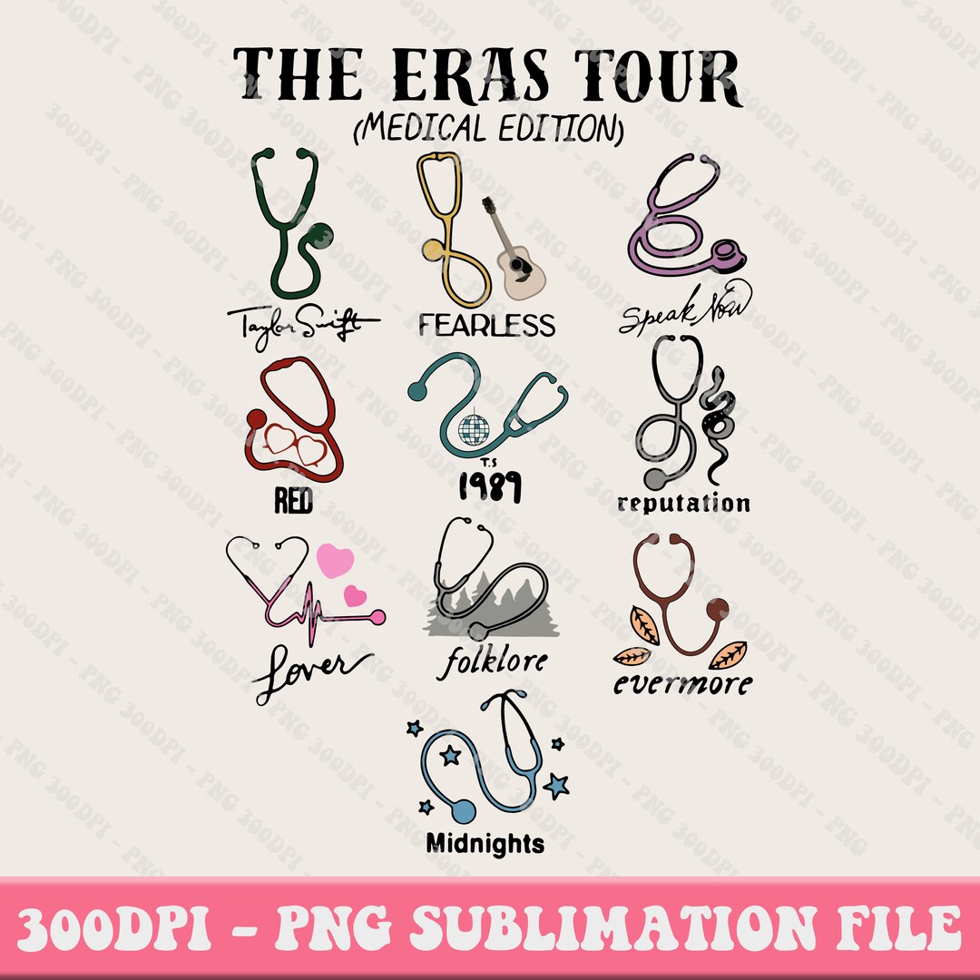 Eras Tour Medical Edition Png, Medical Stethoscope Registered Nurse Png