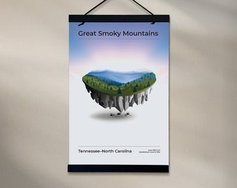 Great Smoky Mountains National Park Tiny Island 11"x17" Poster