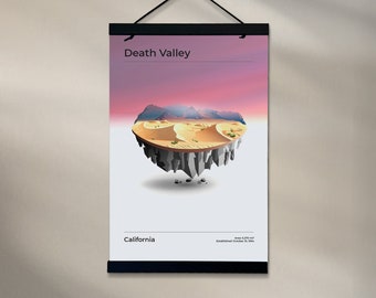 Death Valley National Park Tiny Island 11"x17" Poster