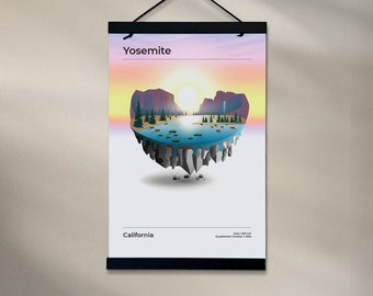 Yosemite National Park Tiny Island 11"x17" Poster