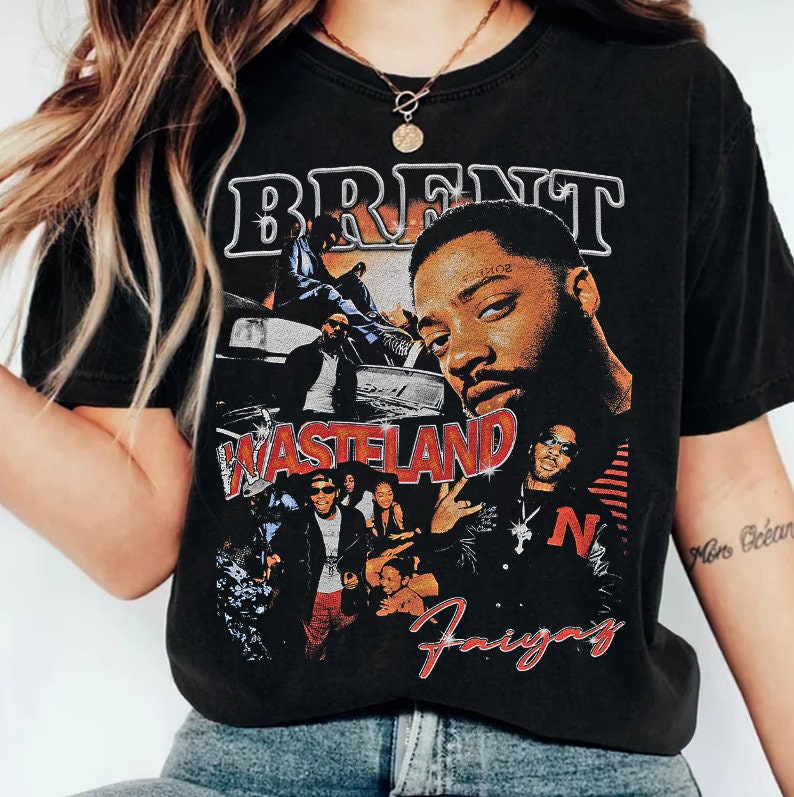 Brent Faiyaz Vintage Shirt, Hiphop Rnb Rapper Homage Graphic Unisex T ...