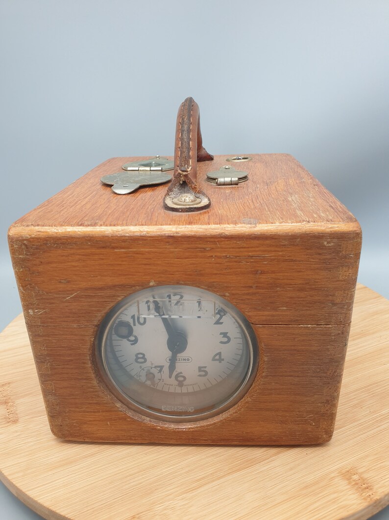 Benzing Pigeon Clock From the 1960s. Oak Wooden Case With a Etsy