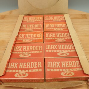 Max Herder razor thin. Vintage counter packaging 1950s. WORLDWIDE SHIPPING.
