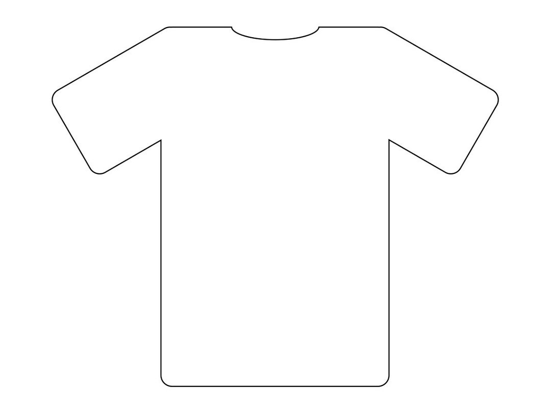 T shirt Outline 2 SVG Shirt SVG T shirt Clipart Shirt Clipart T 