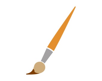 Paint Brush SVG, Paint Brush Clipart, Paint Brush Files for Cricut, Paint Brush Cut Files For Silhouette, Png, Dxf