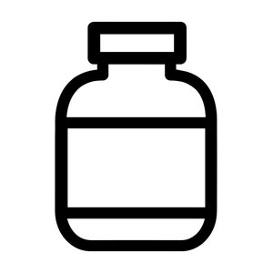 Medicine Bottle Outline SVG, Pills Bottle Svg, Medication Bottle Svg, Clipart, Files for Cricut, Cut Files For Silhouette, Png, Dxf