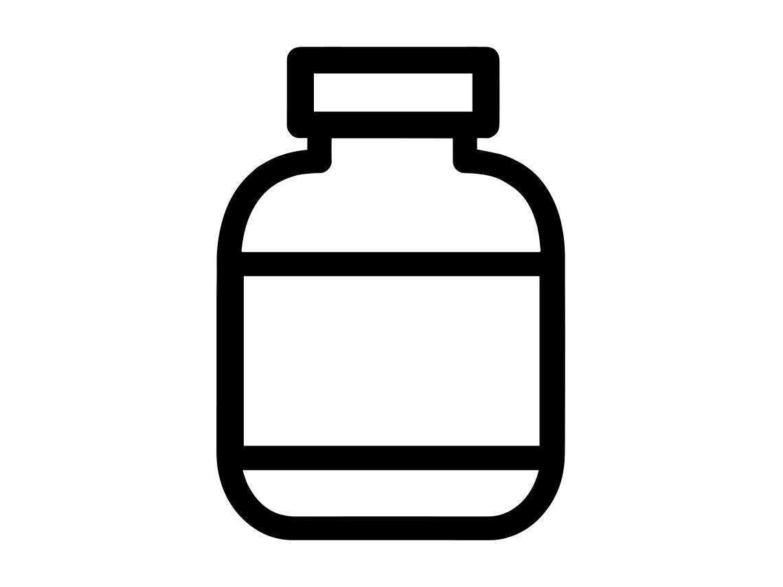 Pill bottle outline