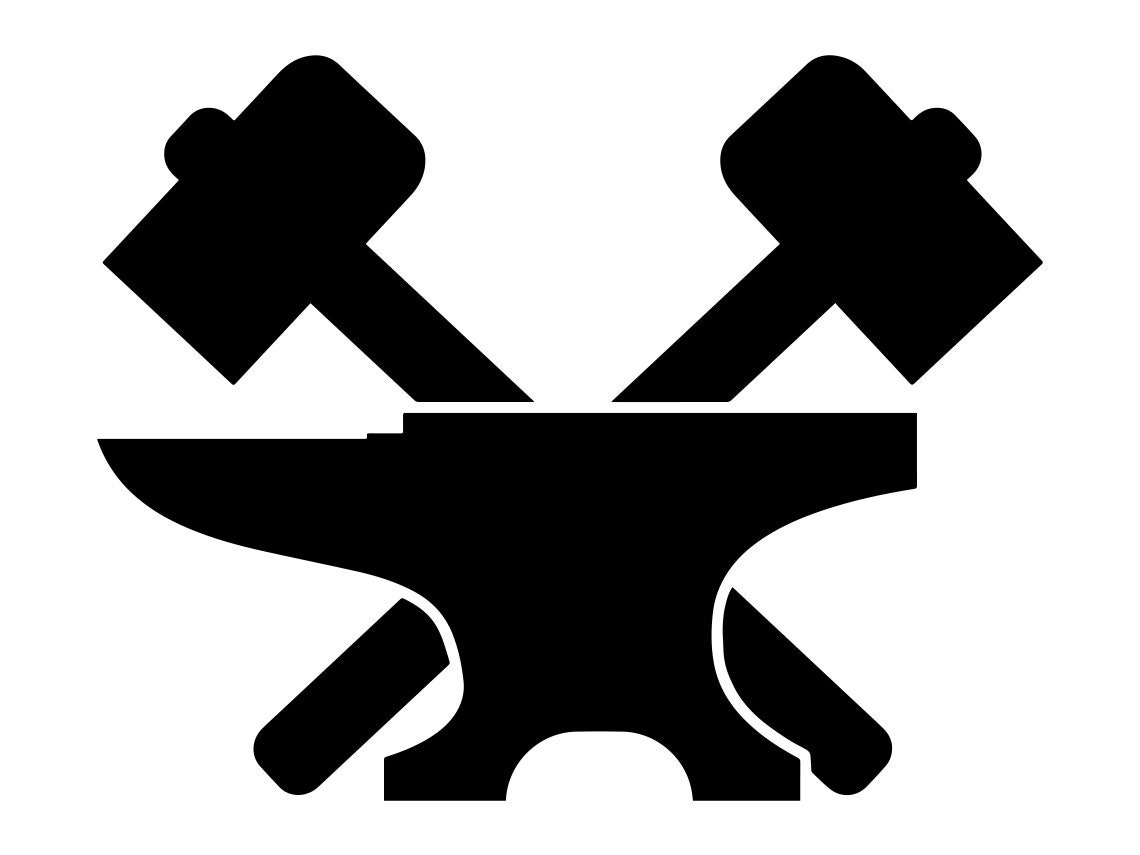 Blacksmith 3 SVG Hammer Svg Anvil Svg Blacksmith Clipart Etsy