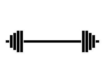 Barbell SVG, Weights SVG, Bodybuilding Svg, Barbell Clipart, Barbell Files for Cricut, Barbell Cut Files For Silhouette, Png, Dxf