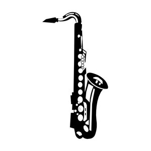 Saxophone SVG, Musical Instruments SVG, Saxophone Clipart, Saxophone Files for Cricut, Cut Files For Silhouette, Png, Dxf