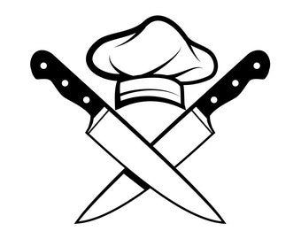 Chef Logo SVG, Chef Svg, Cook Svg, Chef Clipart, Chef Files for Cricut, Chef Cut Files For Silhouette, Chef Png, Chef Dxf,