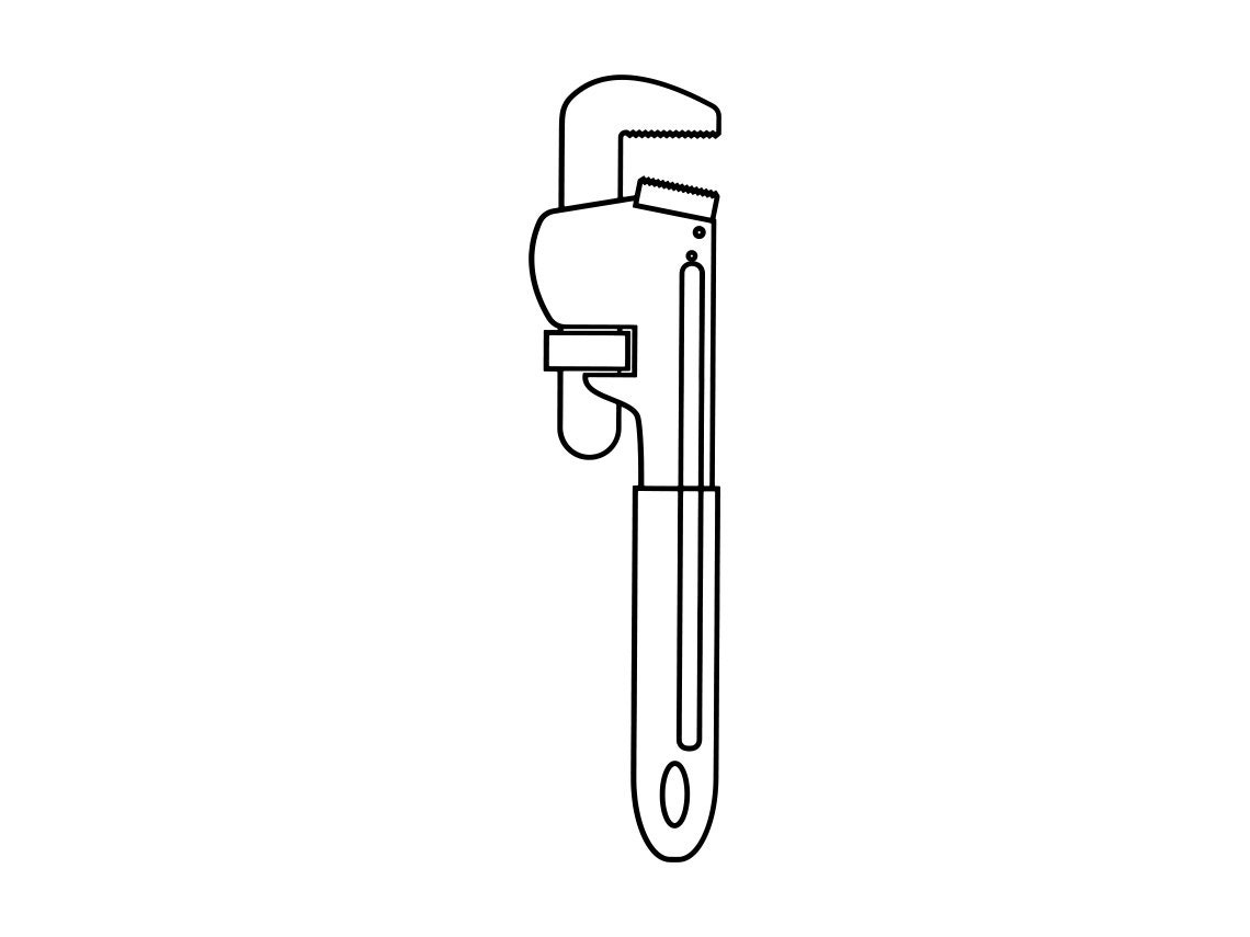 Monkey Wrench Outline SVG Monkey Wrench Clipart Monkey - Etsy Israel