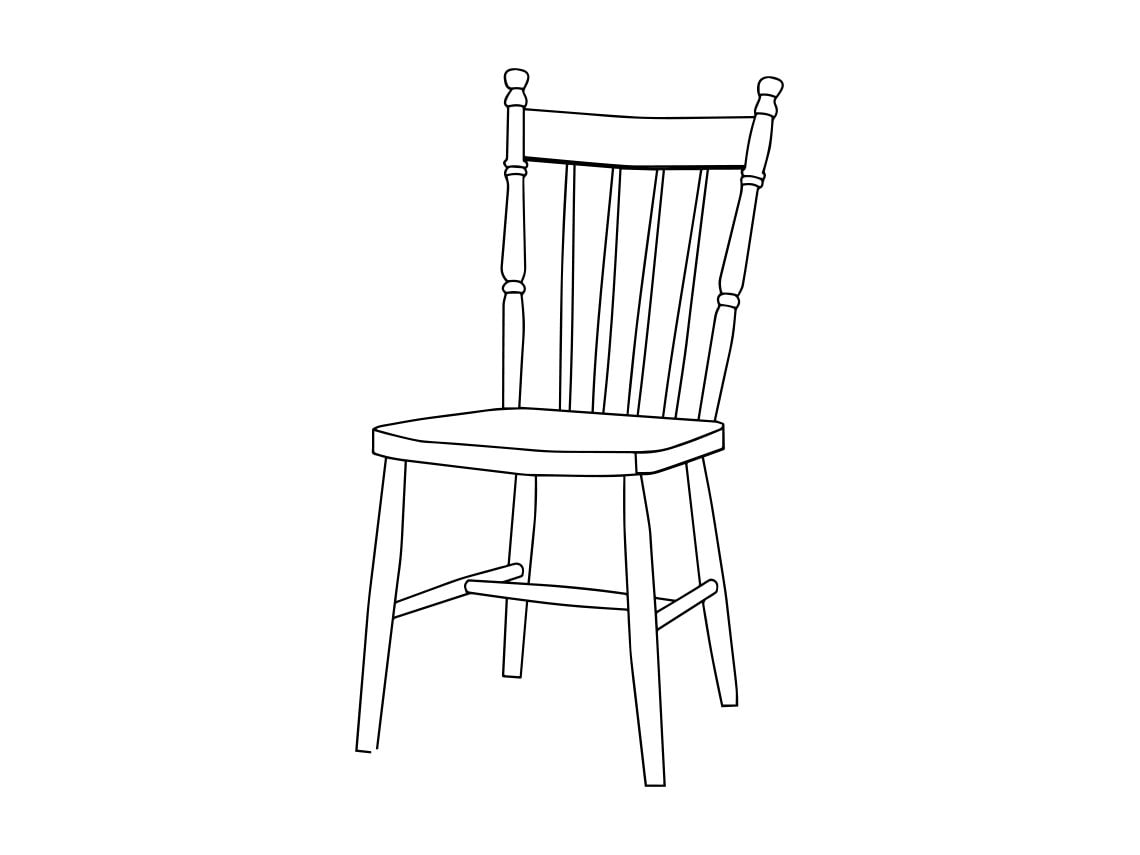 Chair Outline SVG, Chair Svg, Chair Clipart, Chair Files for Cricut