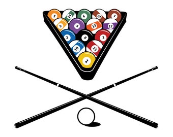 Billiards Svg, Snooker Svg, Pool, Billiards Clipart, Billiards Files for Cricut, Billiards Cut Files For Silhouette, Png, Dxf,