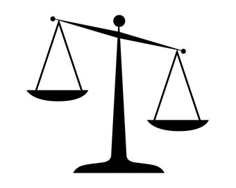Scales of Justice SVG, Lawyer Svg, Attorney Svg, Law Svg, Justice Clipart, Files for Cricut, Cut Files For Silhouette, Png, Dxf