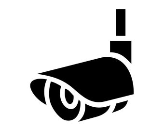 CCTV Camera #7 SVG, Security Camera SVG, Security Camera Clipart, Security Camera Files for Cricut, Cut Files For Silhouette, Png, Dxf