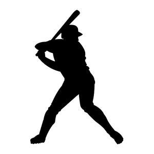 Baseball Player SVG, Baseball Clipart, Baseball Files for Cricut, Baseball Cut Files For Silhouette, Baseball Png, Baseball Dxf,