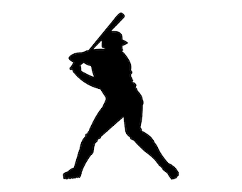 Baseball Player SVG, Baseball Clipart, Baseball Files for Cricut, Baseball Cut Files For Silhouette, Baseball Png, Baseball Dxf,
