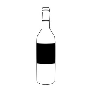 Wine Bottle Outline SVG, Bottle SVG, Wine Bottle Clipart, Wine Bottle Files for Cricut, Wine Cut Files For Silhouette, Png, Dxf
