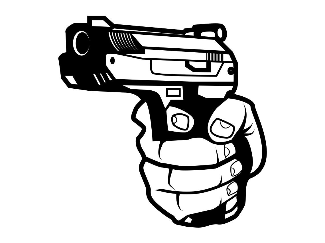 Gun 3 SVG Gun SVG Handgun Svg Pistol Svg Weapon Gun Etsy