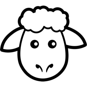 Sheep SVG, Farm Animal, Sheep Clipart, Sheep Files for Cricut, Sheep Cut Files For Silhouette, Sheep Dxf, Sheep Png, Sheep Eps, Sheep Vector