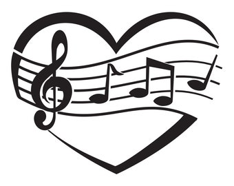 Music Logo #2 SVG, Musical Note SVG, Music Note SVG, Musical Note Clipart, Music Files for Cricut, Cut Files For Silhouette, Dxf, Png, Eps