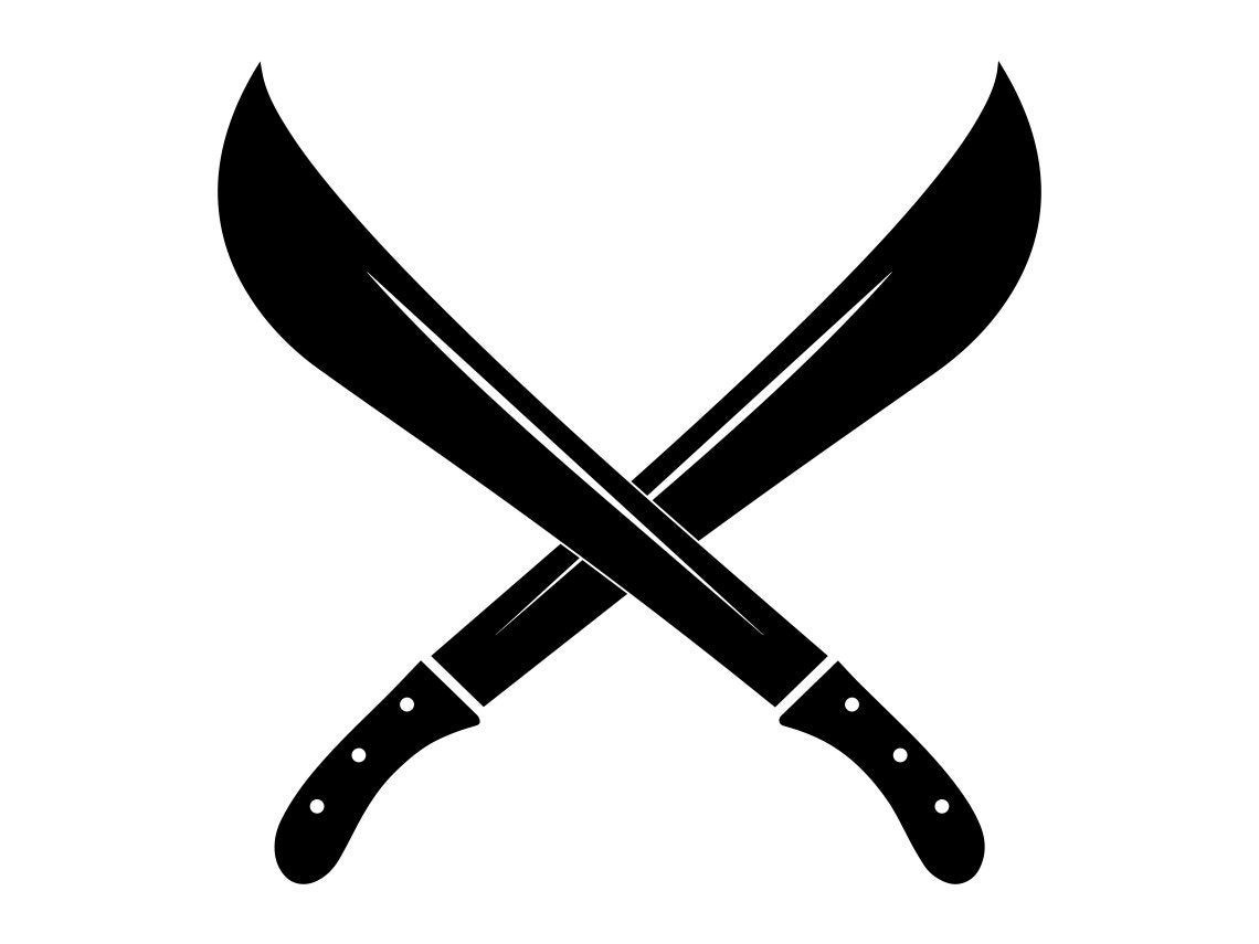 Machete Logo SVG Machete SVG Sword Svg Knife Svg Machete Etsy Denmark
