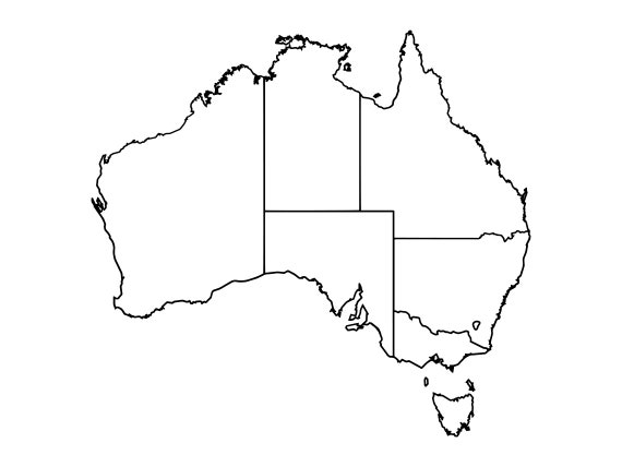 Australia Outline SVG Australia Map Svg Australia Clipart - Etsy Australia
