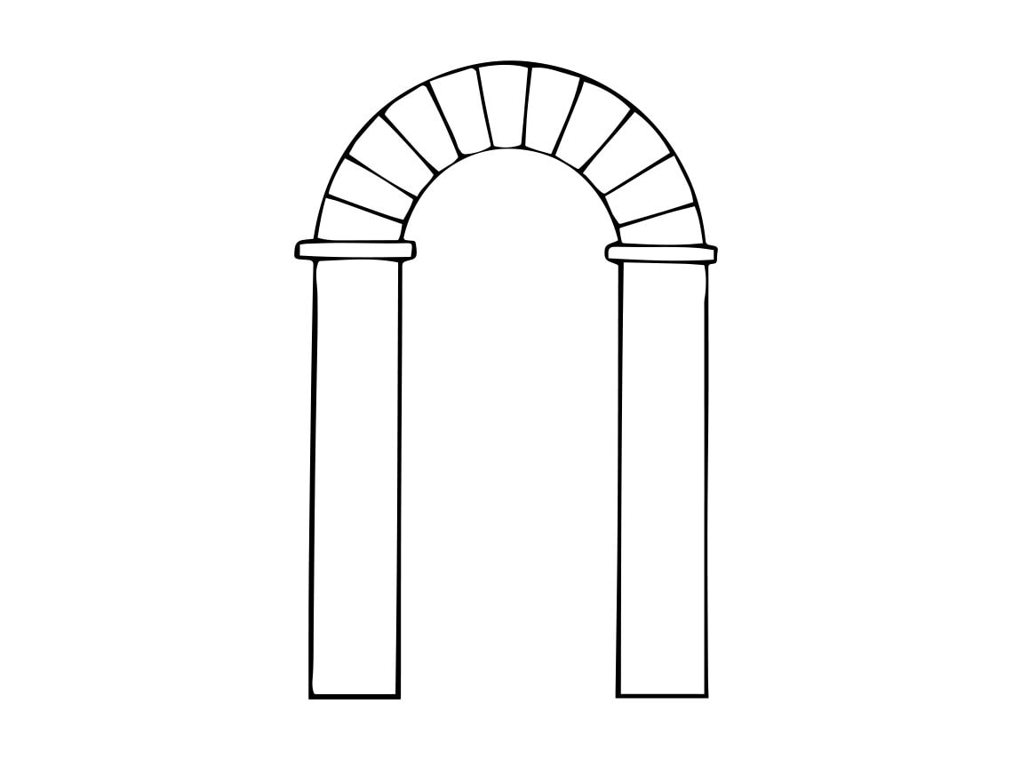 Arch Outline SVG Door Svg Gate Svg Arch Clipart Arch Files - Etsy