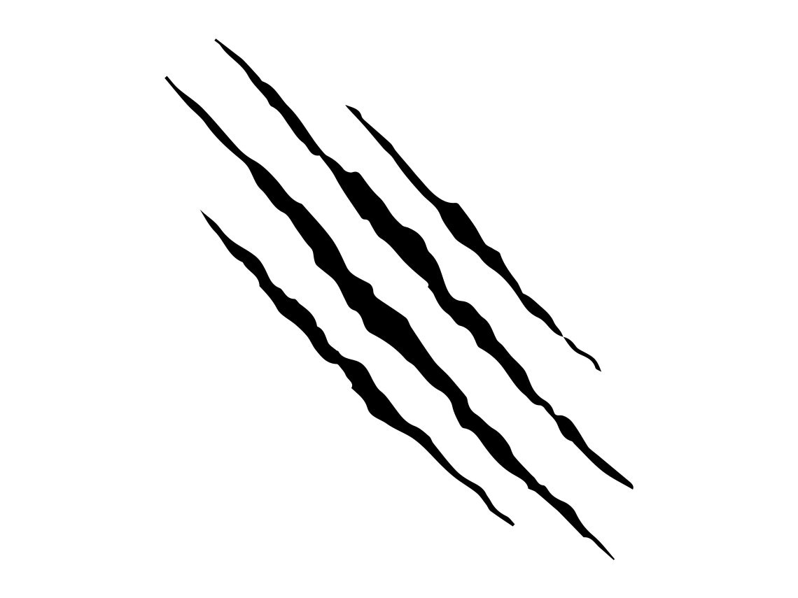 Krallenkratzer SVG, Pfotenkratzer SVG, Scrapes, Krallenkratzer Clipart, Dateien für Cricut, Cut Files für Silhouette, Png, Dxf,
