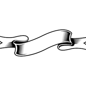 Banner Outline SVG #5, Banner Svg, Ribbon Svg, Label Svg, Banner Clipart, Banner Files for Cricut, Banner Cut Files For Silhouette, Png Dxf