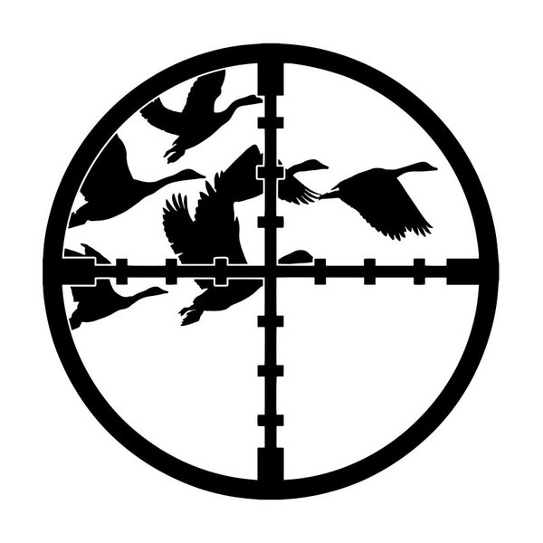 Geese Hunting #2 SVG, Waterfowl Hunting Svg, Geese Hunting Clipart, Geese Hunting Files for Cricut, Cut Files For Silhouette, Png, Dxf