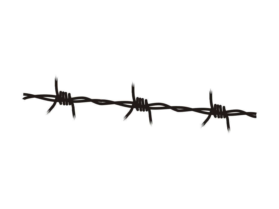 Barbed Wire SVG 5, Prison, Barbed Wire Clipart, Barbed Wire Files for  Cricut, Barbed Wire Cut Files For Silhouette, Png, Dxf -  France