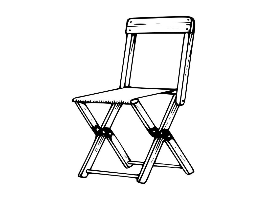 Foldable Chair SVG, Chair Svg, Foldable Chair Clipart, Chair Files for