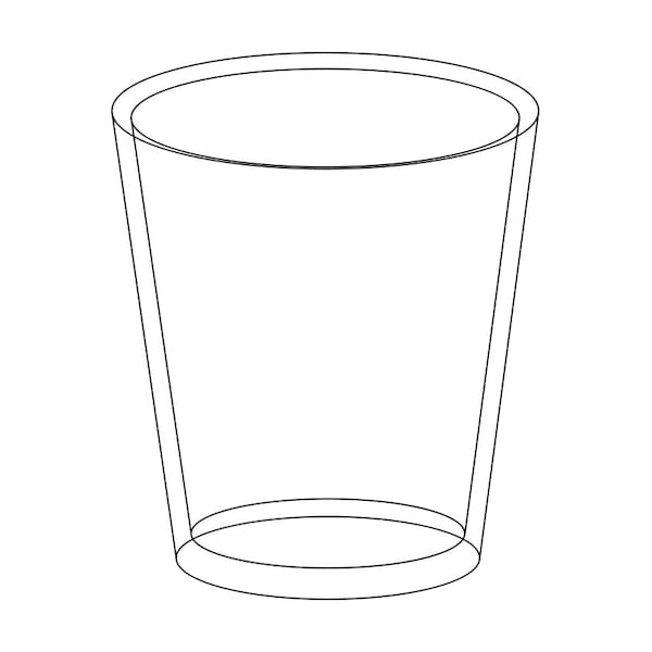 Glass Cup SVG, Shot Glass SVG, Glass Cup Clipart, Glass Cup Files for Cricut, Glass Cup Cut Files For Silhouette, Png, Dxf