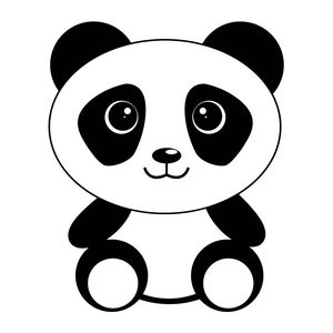 Panda SVG, Cute Panda SVG, Cartoon Panda Svg, Panda Clipart, Panda Files for Cricut, Panda Cut Files For Silhouette, Png, Dxf,