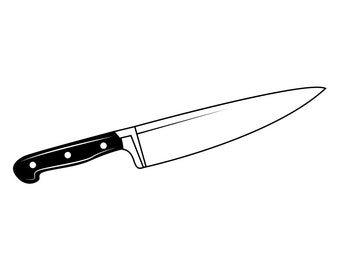 Knife #4 Svg, Knife SVG, Kitchen Knife Svg, Knife Clipart, Knife Files for Cricut, Knife Cut Files For Silhouette, Dxf, Png, Eps, Vector
