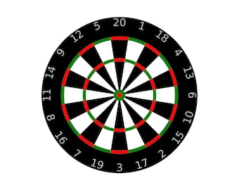 Dartboard SVG, Dart Board SVG, Dartboard Clipart, Dartboard Files for Cricut, Dartboard Cut Files For Silhouette, Png, Dxf,