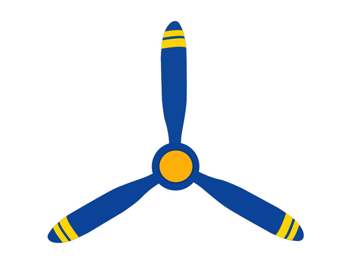 Propeller SVG, Airplane Propeller SVG, Propeller Clipart, Propeller