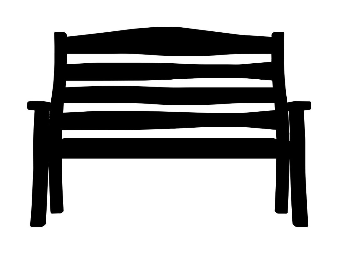 Park Bench 4 SVG, Park Bench Clipart, Park Bench Files for Cricut, Park