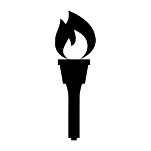 Torch #2 SVG, Torch SVG, Torch Clipart, Torch Files for Cricut, Torch Cut Files For Silhouette, Png, Dxf
