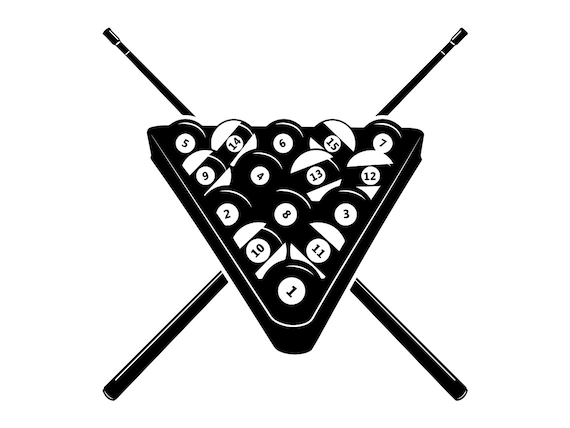 Billiards Svg 3 Snooker Svg Pool Billiards Clipart - Etsy