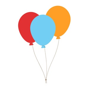 Balloons Clipart, Balloons SVG, Balloons Files for Cricut, Balloons Cut Files For Silhouette, Balloons Dxf, Balloons Png, Eps, Vector